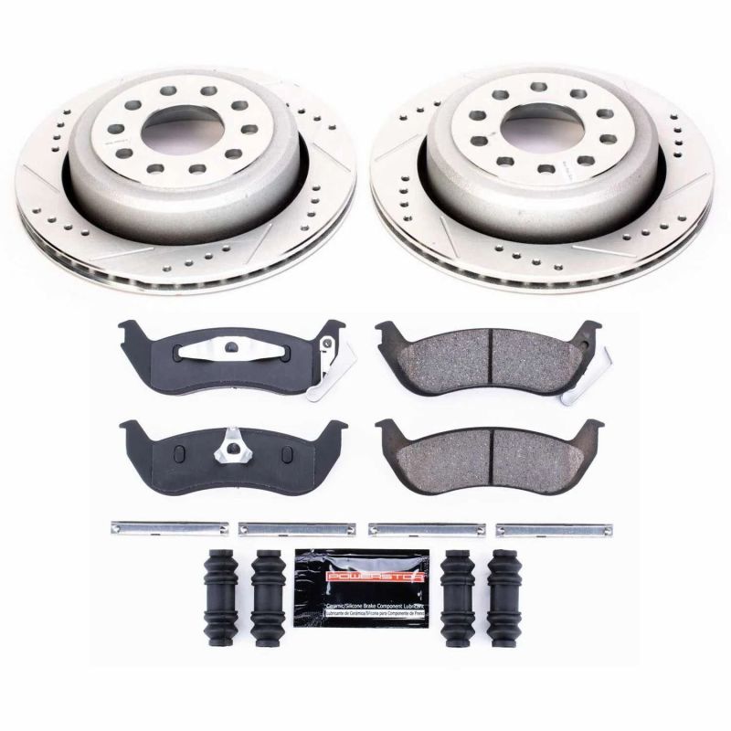 Power Stop 03-11 Lincoln Town Car Rear Z23 Evolution Sport Brake Kit