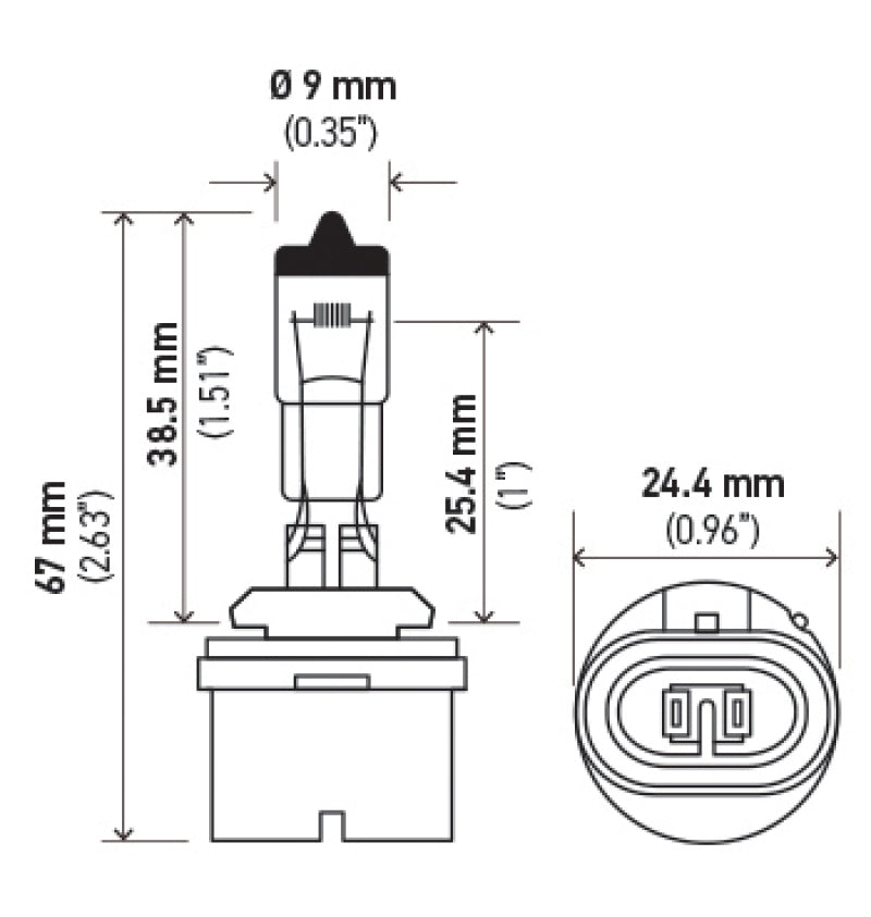 Hella Optilux 893 12V 37.5W Extreme Yellow Bulbs (Pair)