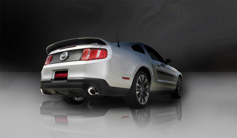 Corsa 11-14 Ford Mustang GT/Boss 302 5.0L V8 Polished Xtreme Axle-Back Exhaust