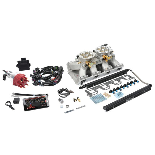 Edelbrock Pro Flo 4 EFI System Seq Port Chrysler Gen II Hemi 426-572 950 Max HP 60lb/hr Satin Finish