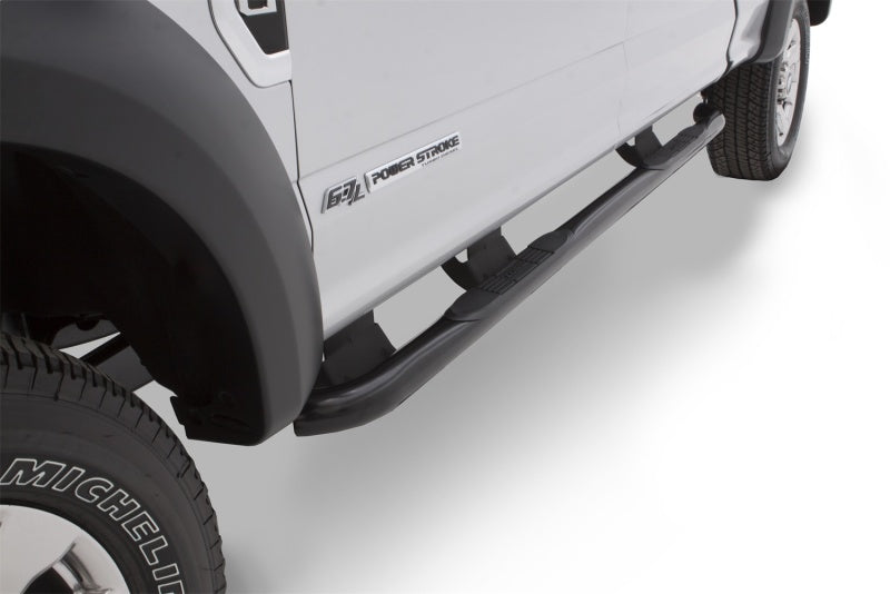 Lund 2019 Ford Ranger 3in. Round Bent Steel Nerf Bars - Polished