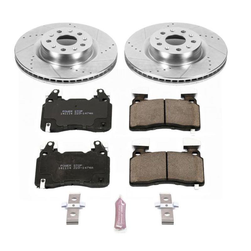 Power Stop 16-18 Cadillac CT6 Front Z23 Evolution Sport Brake Kit