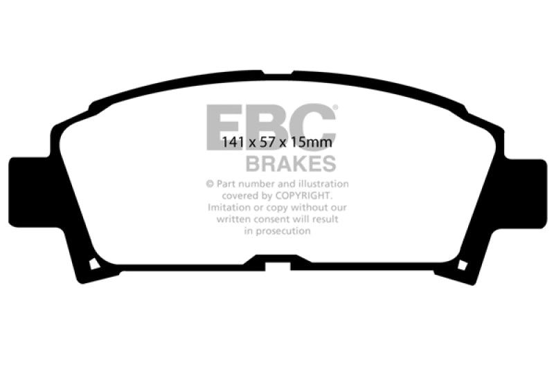 EBC 93-95 Toyota MR2 2.0 Turbo Greenstuff Front Brake Pads