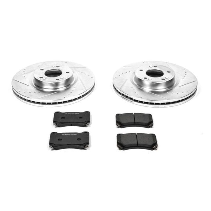 Power Stop 09-14 Hyundai Genesis Front Z23 Evolution Sport Brake Kit