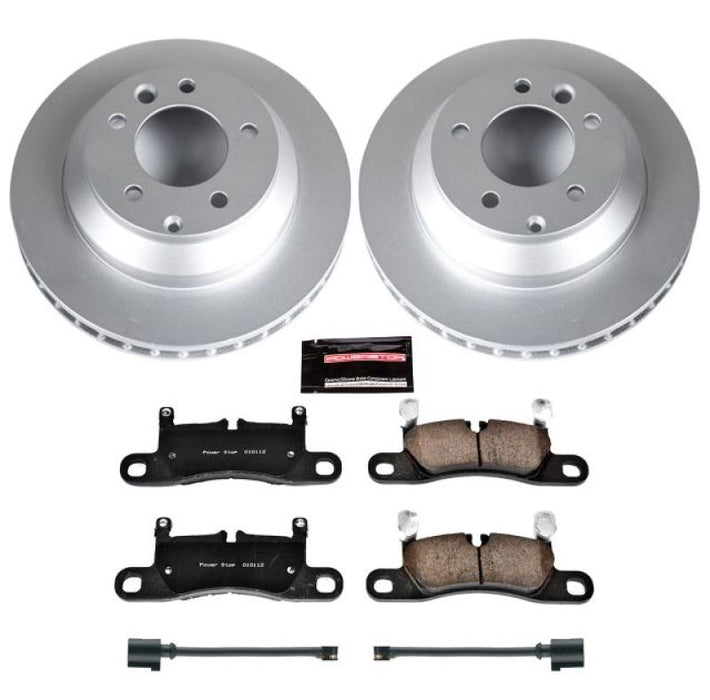 Power Stop 11-18 Porsche Cayenne Rear Z23 Evolution Sport Coated Brake Kit