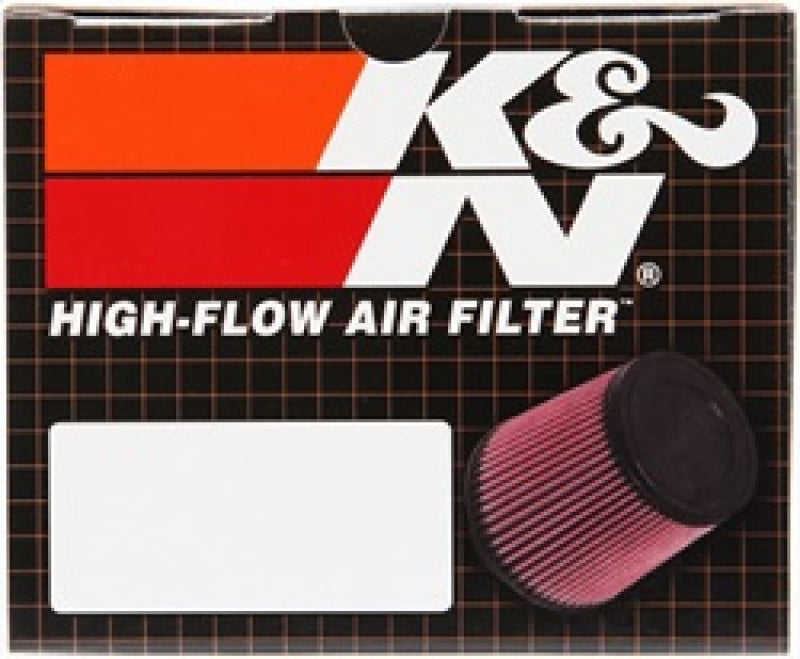 K&N Universal Chrome Oval Tapered Air Filter - 2in Flg ID x 4in OS L 3in OS W x 2.75in H