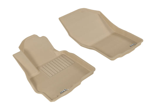 3D MAXpider 2011-2019 Mitsubishi Outlander Sport Kagu 1st Row Floormat - Tan