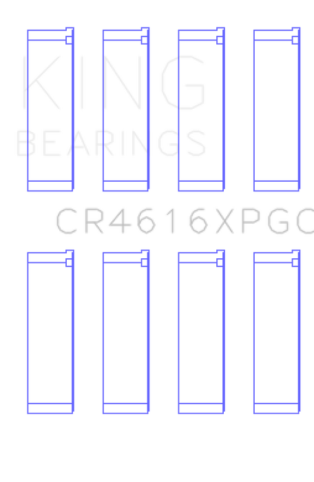 King Subaru FA20 / Toyota 4U-GSE - Size .25 Oversized Tri-Metal Connecting Rod Bearing Set