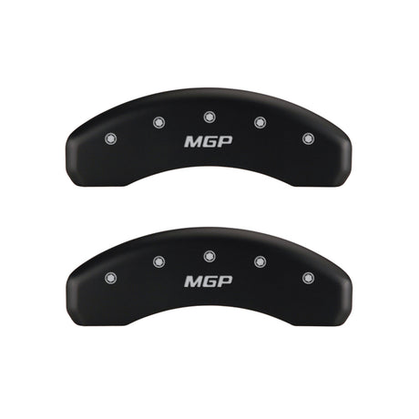 MGP Rear set 2 Caliper Covers Engraved Rear MGP Red finish silver ch