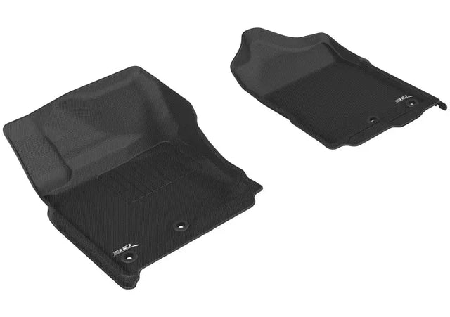 3D MAXpider 2016-2019 Nissan Titan Crew Cab Kagu 1st Row Floormat - Black 3D MAXpider