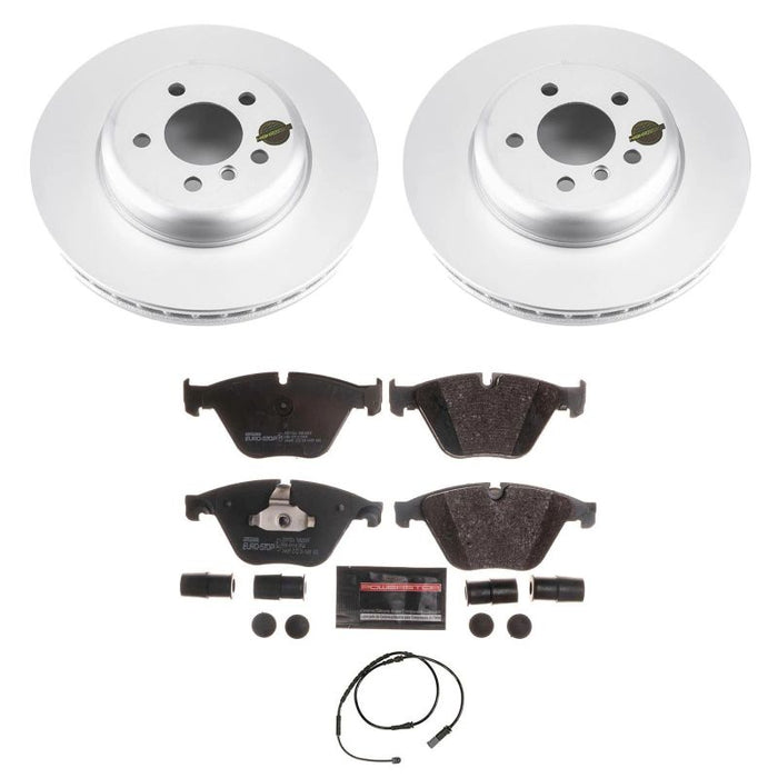 Power Stop 14-16 BMW 535d Front Euro-Stop Brake Kit