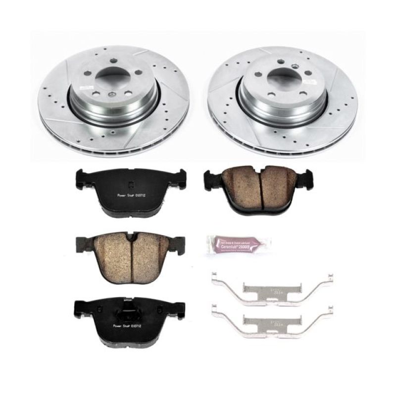 Power Stop 06-08 BMW 750i Rear Z23 Evolution Sport Brake Kit