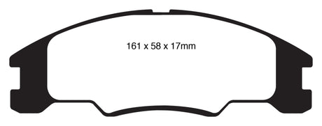 EBC 10-11 Ford Focus 1.6 Yellowstuff Front Brake Pads