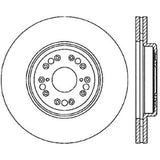 StopTech Sport Slotted (CRYO) 95-00 Lexus LS Front Left Rotor