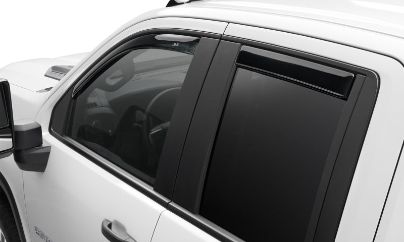 AVS 22-23 Toyota Tundra CC/CrewMax In-Channel Ventvisor Front & Rear Window Deflectors 4pc - Smoke