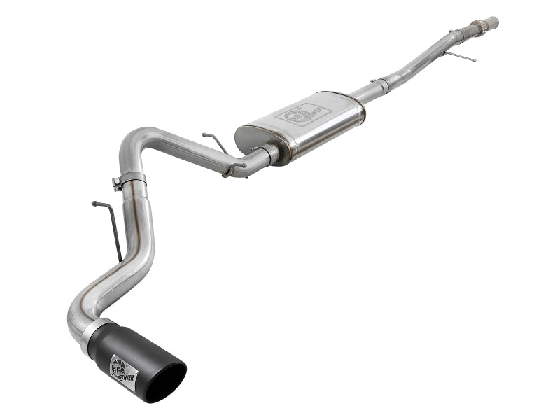 aFe Apollo GT Series 2019 GM Silverado/Sierra 1500 4.3L/5.3L 409 SS CatBack Exhaust System w/Blk Tip