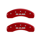 MGP 4 Caliper Covers Engraved Front & Rear RAM Yellow finish black ch