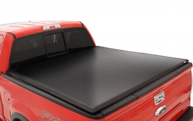 Lund 04-14 Ford F-150 (8ft. Bed) Genesis Tri-Fold Tonneau Cover - Black