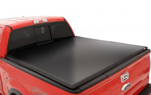 Lund 05-12 Dodge Dakota (5ft. Bed w/o Utility TRack) Genesis Tri-Fold Tonneau Cover - Black