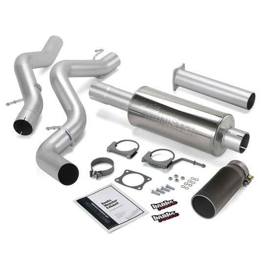 Banks Power 06-07 Chevy 6.6L ECSB Monster Exhaust System - SS Single Exhaust w/ Black Tip