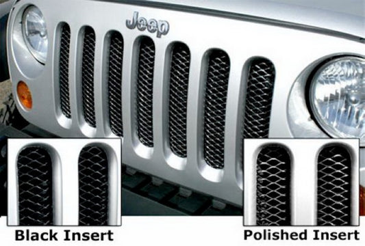 Rampage 2007-2018 Jeep Wrangler(JK) Grille 3D Single Piece - Black