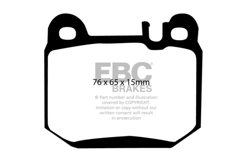 EBC 00-01 Mercedes-Benz M-Class (ML) ML430 4.3 Ultimax2 Rear Brake Pads