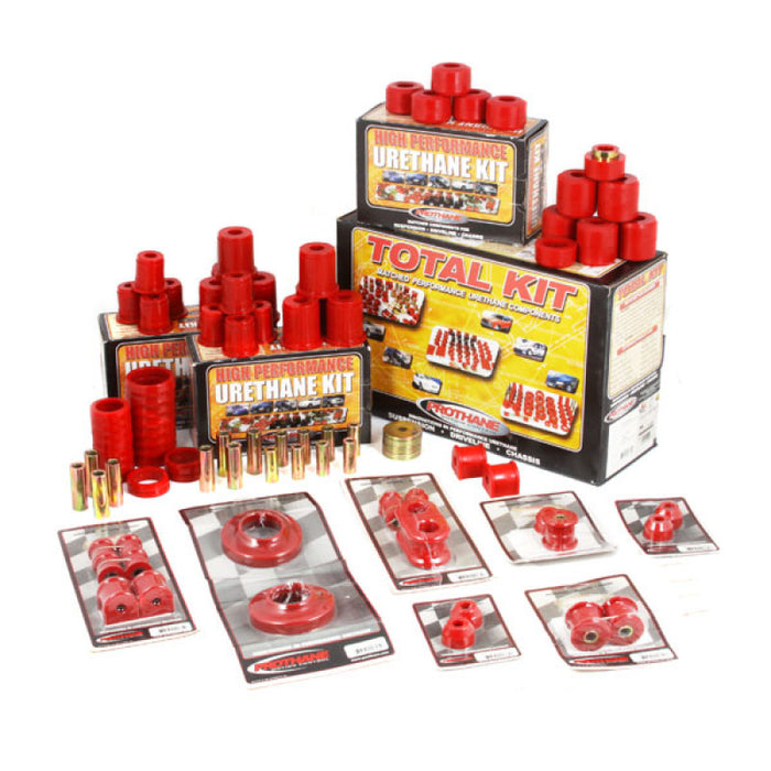 Rugged Ridge Polyurethane Bushing Kit Red 97-06 Jeep Wrangler TJ