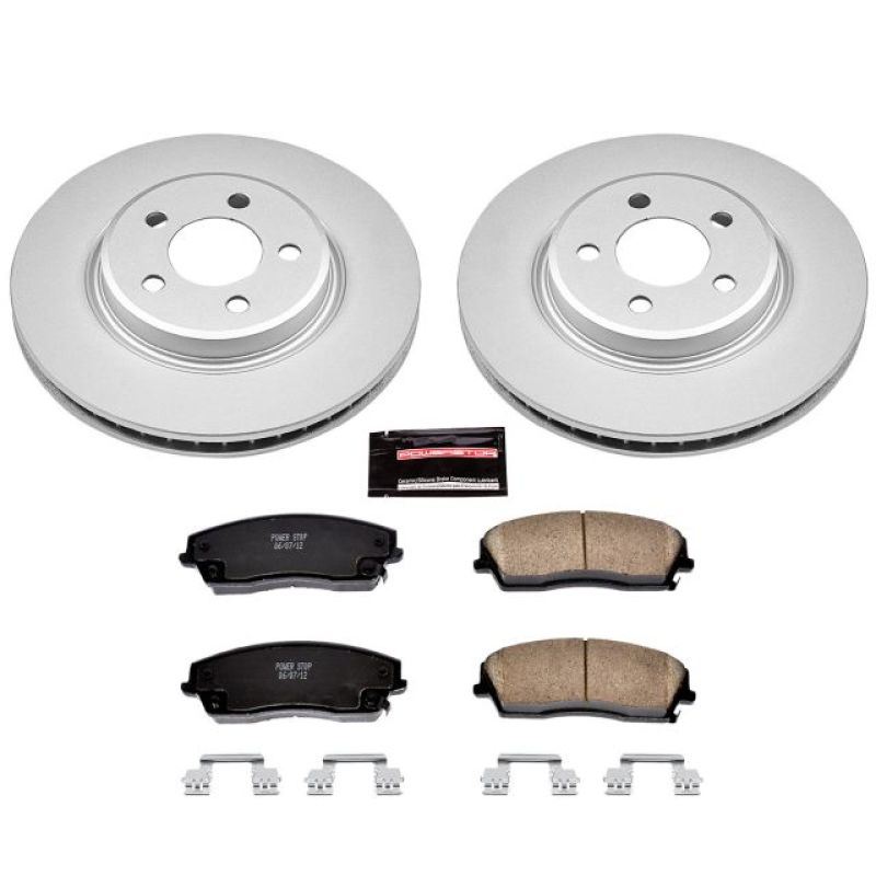 Power Stop 05-19 Chrysler 300 Front Z17 Evolution Geomet Coated Brake Kit