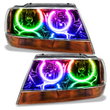 Oracle 99-04 Jeep Grand Cherokee SMD HL - Black - ColorSHIFT