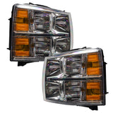 Oracle Lighting 07-13 Chevrolet Silverado Pre-Assembled LED Halo Headlights - Blue