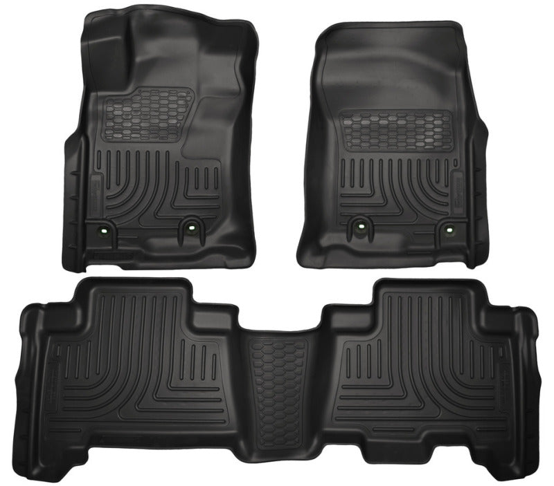 Husky Liners 2013 Toyota 4Runner WeatherBeater Black Front & 2nd Seat Floor Liners