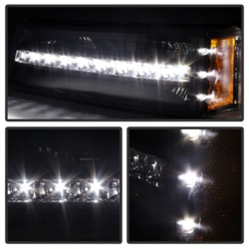 xTune Chevy Silverado 03-06 / Avalanche 02-06 LED Bumper Lights Black CBL-JH-CS03-LED-BK