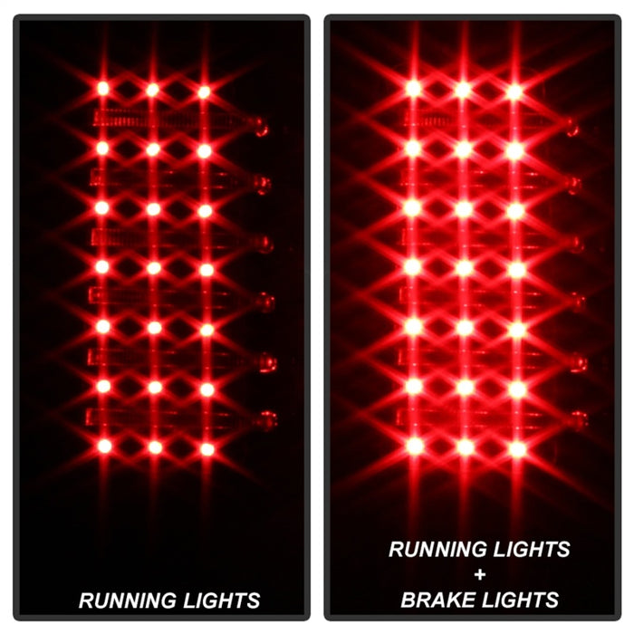 Xtune Hummer H3 06-09 ( Non H3T ) LED Tail Lights Black ALT-ON-HH306-LED-BK