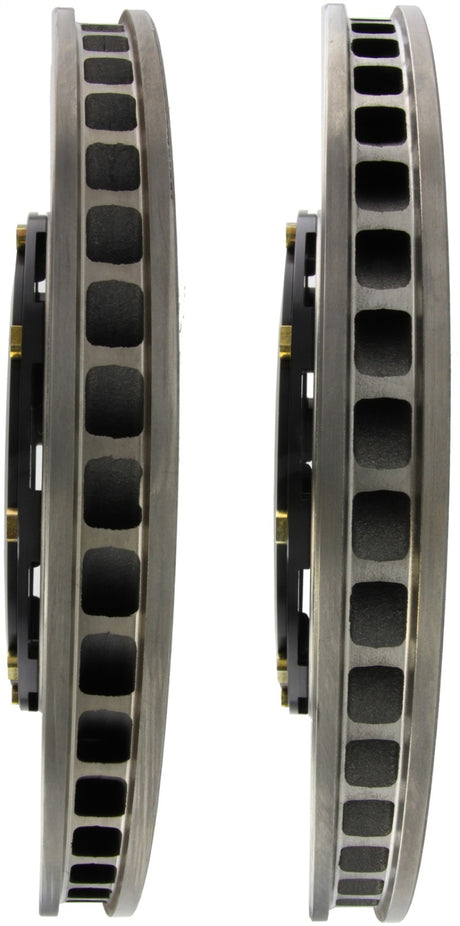StopTech 09-11 Nissan GT-R Front Slotted Bare Iron 380x34mm AeroRotor Kit Pair