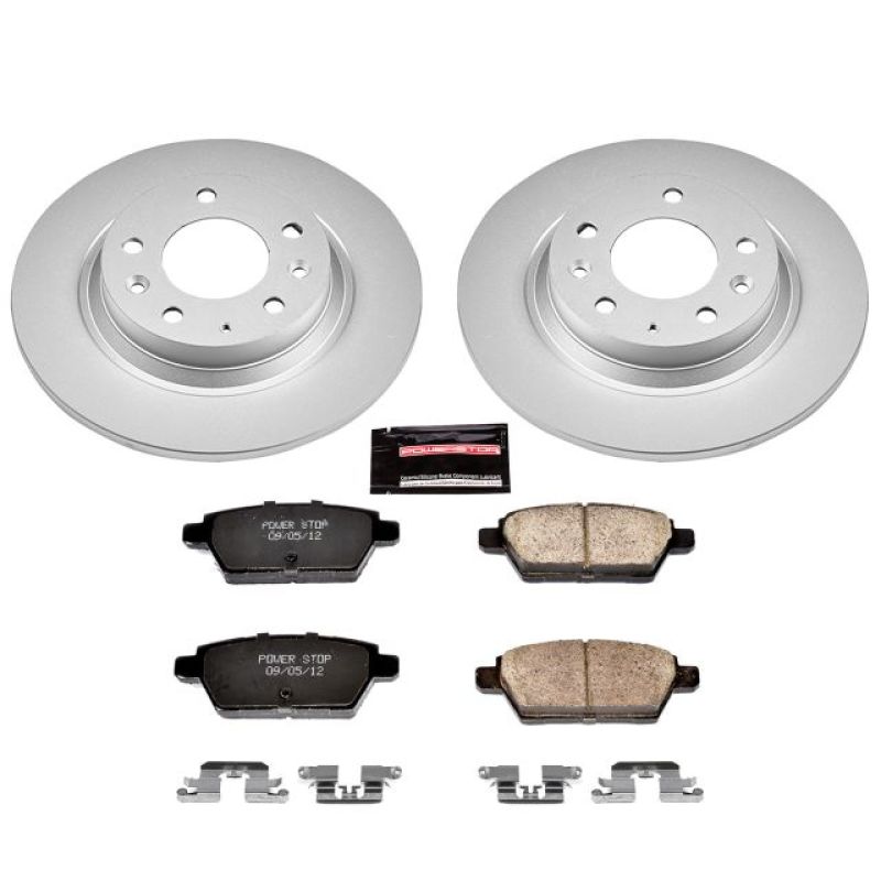 Power Stop 06-12 Ford Fusion Rear Z17 Evolution Geomet Coated Brake Kit