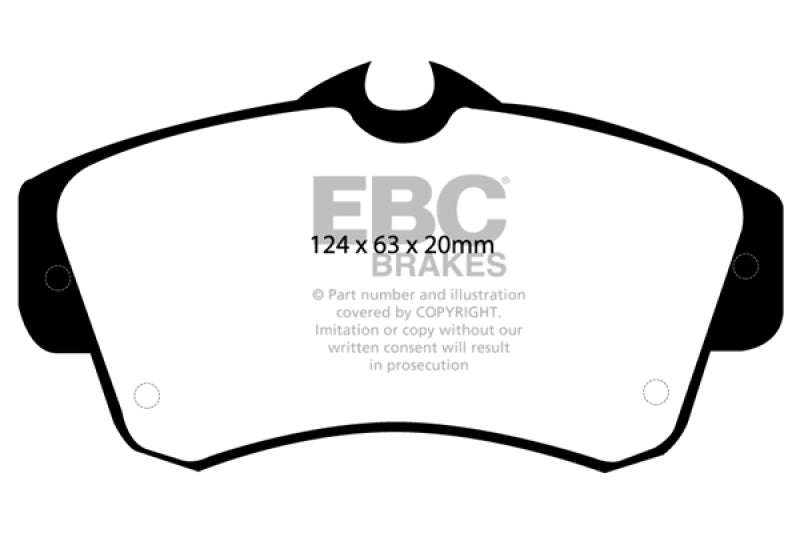 EBC 00-11 Chrysler PT Cruiser 2.4 Redstuff Front Brake Pads