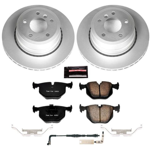 Power Stop 06-07 BMW 525xi Rear Z23 Evolution Sport Coated Brake Kit