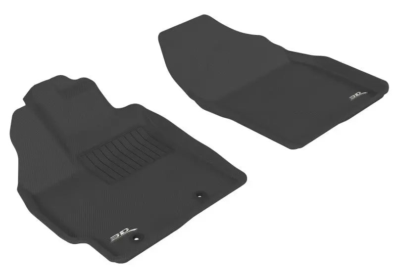 3D MAXpider 2012-2017 Toyota Prius/Prius V Kagu 1st Row Floormat - Black 3D MAXpider