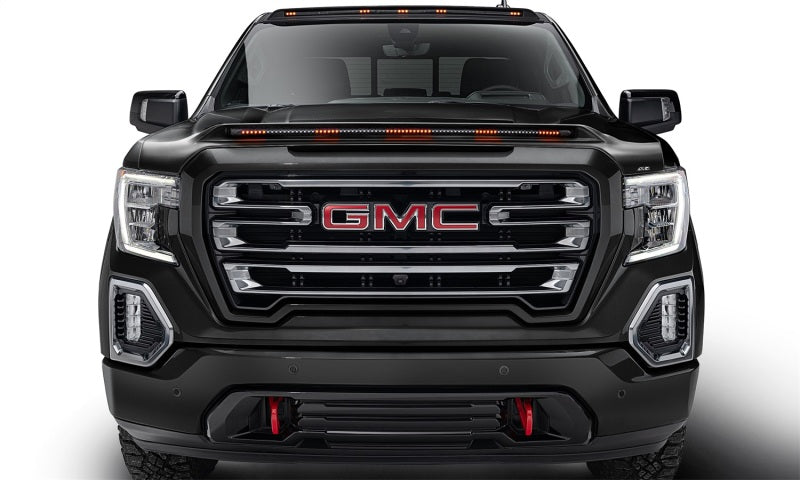 AVS 20-23 GMC Sierra 1500 Aeroskin LightShield Pro Color-Match Hood Protector - Onyx Blk