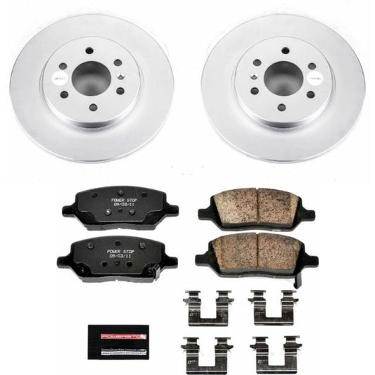 Power Stop 06-07 Buick Terraza Rear Z17 Evolution Geomet Coated Brake Kit