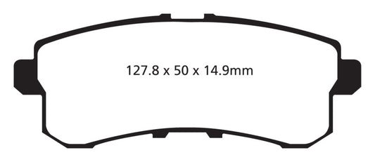 EBC 11-13 Infiniti QX56 5.6 Yellowstuff Rear Brake Pads