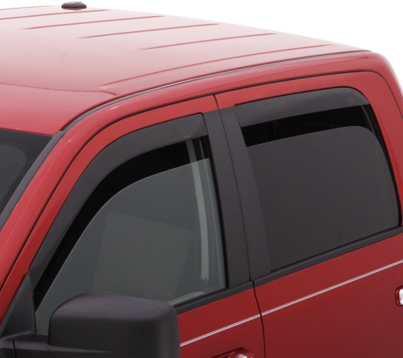 AVS 04-08 Ford F-150 Supercrew Ventvisor Low Profile Deflectors 4pc - Smoke