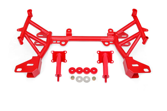 BMR 93-02 4th Gen F-Body K-member Low Mount Turbo LS1 Motor Mounts Standard Rack Mounts - Red