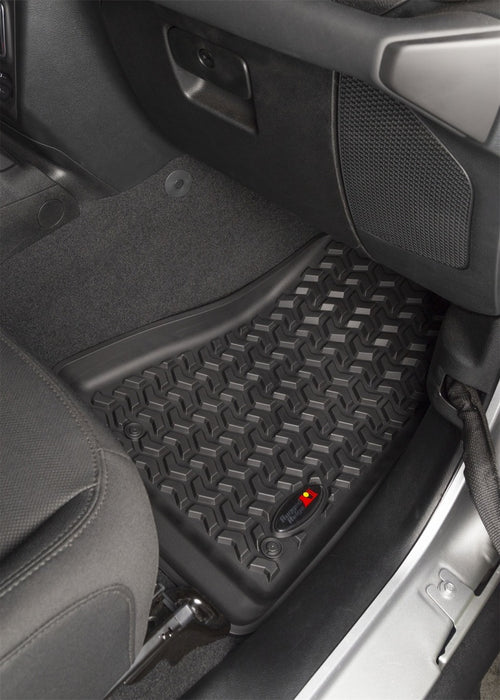 Rugged Ridge Floor Liner Kit Black F/R 18-20 Jeep Wrangler JL 2Dr