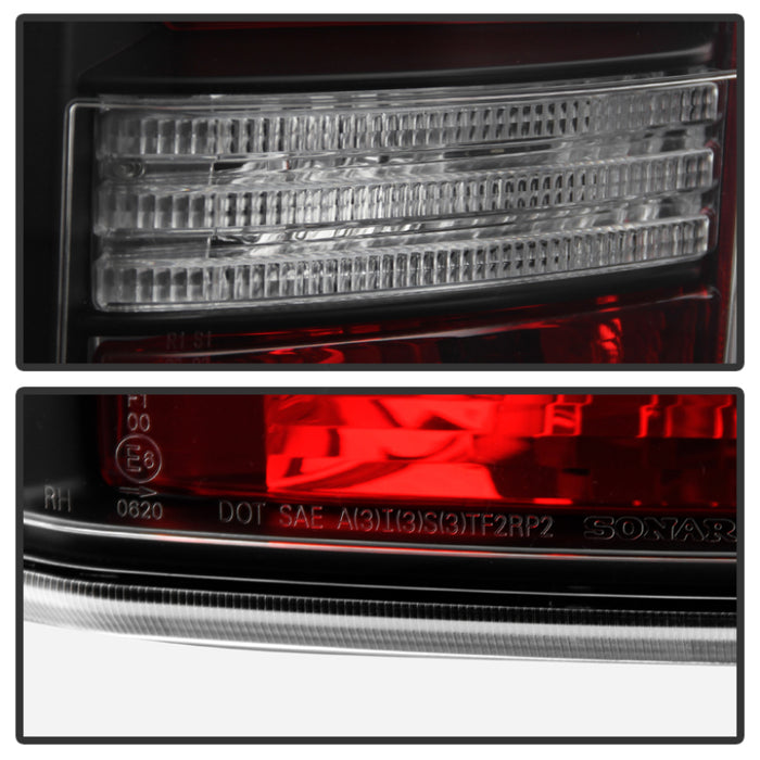 Spyder Land Rover Discovery 3 LR3 05-09 Light Bar LED Tail Lights Black ALT-YD-LRD05-LED-BK