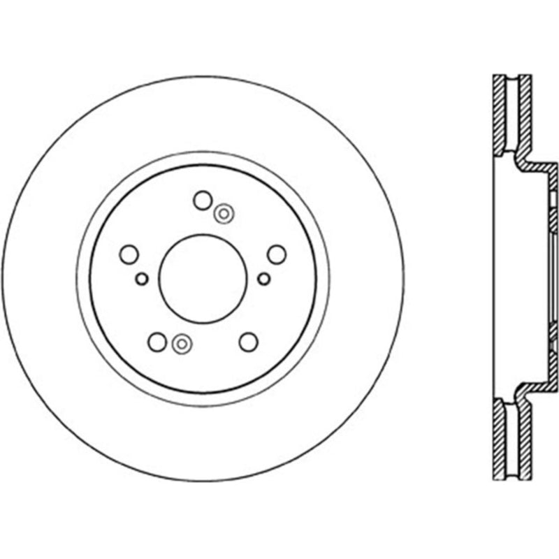 Stoptech 07-12 Acura RDX Front Premium Cryo Rotor