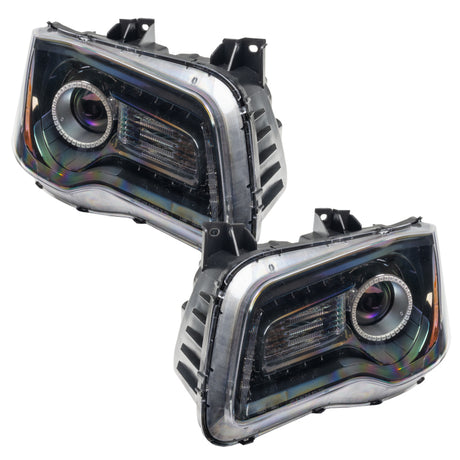 Oracle 11-14 Chrysler 300C SMD HL - Black - NON HID - ColorSHIFT w/ 2.0 Controller