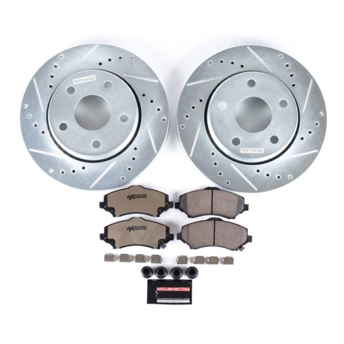 Power Stop 07-17 Jeep Wrangler Front Z36 Truck & Tow Brake Kit