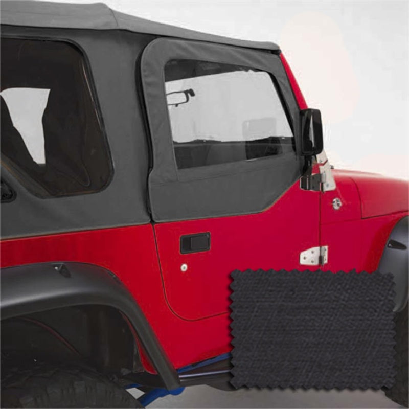 Rugged Ridge Door Skins Black Denim 97-06 Jeep Wrangler