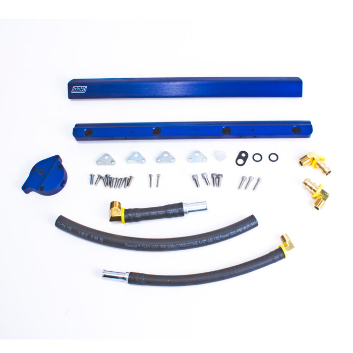 BBK 86-93 Mustang 5.0 High Flow Billet Aluminum Fuel Rail Kit